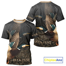 Load image into Gallery viewer, Beautiful Mallard Duck Hunting 3D Print Camouflage Shirts, Duck Hunting Clothes NBT208