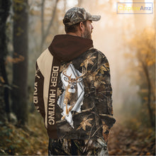 Load image into Gallery viewer, Whitetail Deer Hunting Shirt Forest Camo Custom Name Hunting Clothes For Deer Hunters NBT329