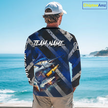 Load image into Gallery viewer, Marlin Fishing Custom Long Sleeve Fishing Shirts, Funny Beer Marlin Fishing Shirt NBT737
