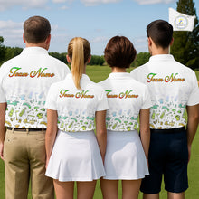 Load image into Gallery viewer, Mens Golf Polo Shirts Colorful Tie Dye Pattern Custom Name, Golf Shirts For Men NBT500