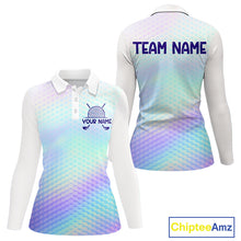 Load image into Gallery viewer, Hologram Womens Polo Golf  Shirts Custom Name Golf Shirt For Women, Golf Team Clothes NBT506