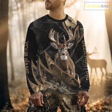 Load image into Gallery viewer, Best Whitetail Deer Hunting Black Camouflage 3D Printing Shirts, Gift Ideas for Hunters NBT236