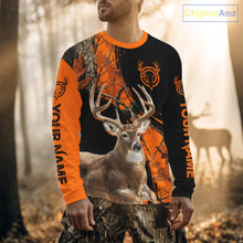 Load image into Gallery viewer, Deer Hunting Orange Camouflage 3D Prints Shirts for Hunters, Best Custom Hunting Shirts NBT178