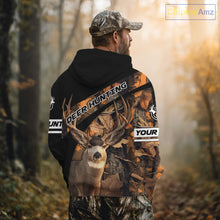 Load image into Gallery viewer, Deer Hunting Orange Camouflage Custom Name Shirts, Personalized Deer Hunting Clothes, Hunting Gifts NBT167
