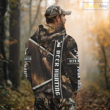 Load image into Gallery viewer, Deer Hunting Custom Name Camouflage Hunting Clothes, Deer Hunting Clothes, Hunting Gifts NBT190