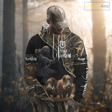 Load image into Gallery viewer, Wild Boar Bow Hunting Grim Reaper Camouflage 3D Shirts, Custom Boar Shirt NBT202