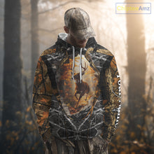 Load image into Gallery viewer, Personalized Deer Hunting 3D All Over Printed Camo Custom Name Shirt, Hunting Gift NBT311