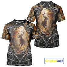 Load image into Gallery viewer, Personalized Deer Hunting 3D All Over Printed Camo Custom Name Shirt, Hunting Gift NBT311