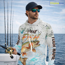 Load image into Gallery viewer, Rainbow Trout Custom UPF Fishing Shirts Long Sleeve, Trout Fishing Shirts NBT417
