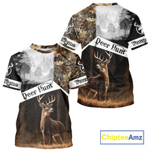 Load image into Gallery viewer, Custom Whitetail Deer Hunting Camouflage Shirts, Hunting Clothes for Men Hunter Gift Ideas NBT134