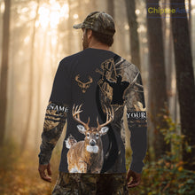 Load image into Gallery viewer, Deer Bow Hunting Camouflage Custom Name Shirts, Personalized Deer Hunting Clothes NBT342