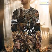 Load image into Gallery viewer, Deer Hunting Custom Name Camouflage Hunting Clothing, Deer Hunting Shirt, Hunting Gifts NBT289