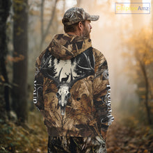Load image into Gallery viewer, Personalized Deer Hunting Camo with Deer Skull 3D Printing Shirts Hunting Gift for Hunter NBT290