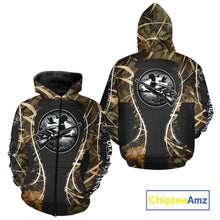 Load image into Gallery viewer, Personalized Duck Hunting Grass Camouflage All Over Printing Shirts, Duck Hunting Clothing, Hunting Gifts NBT240