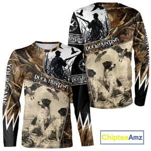 Duck Hunting Camouflage Mallard Duck Custom Name Shirts, Best Duck Hunting Season Gifts NBT149