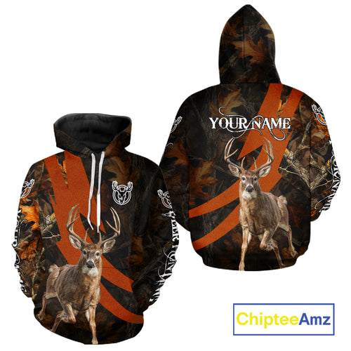 Best Custom Camouflage Whitetail Deer Hunting Shirt All-Over Print 3D For Deer Hunters NBT255