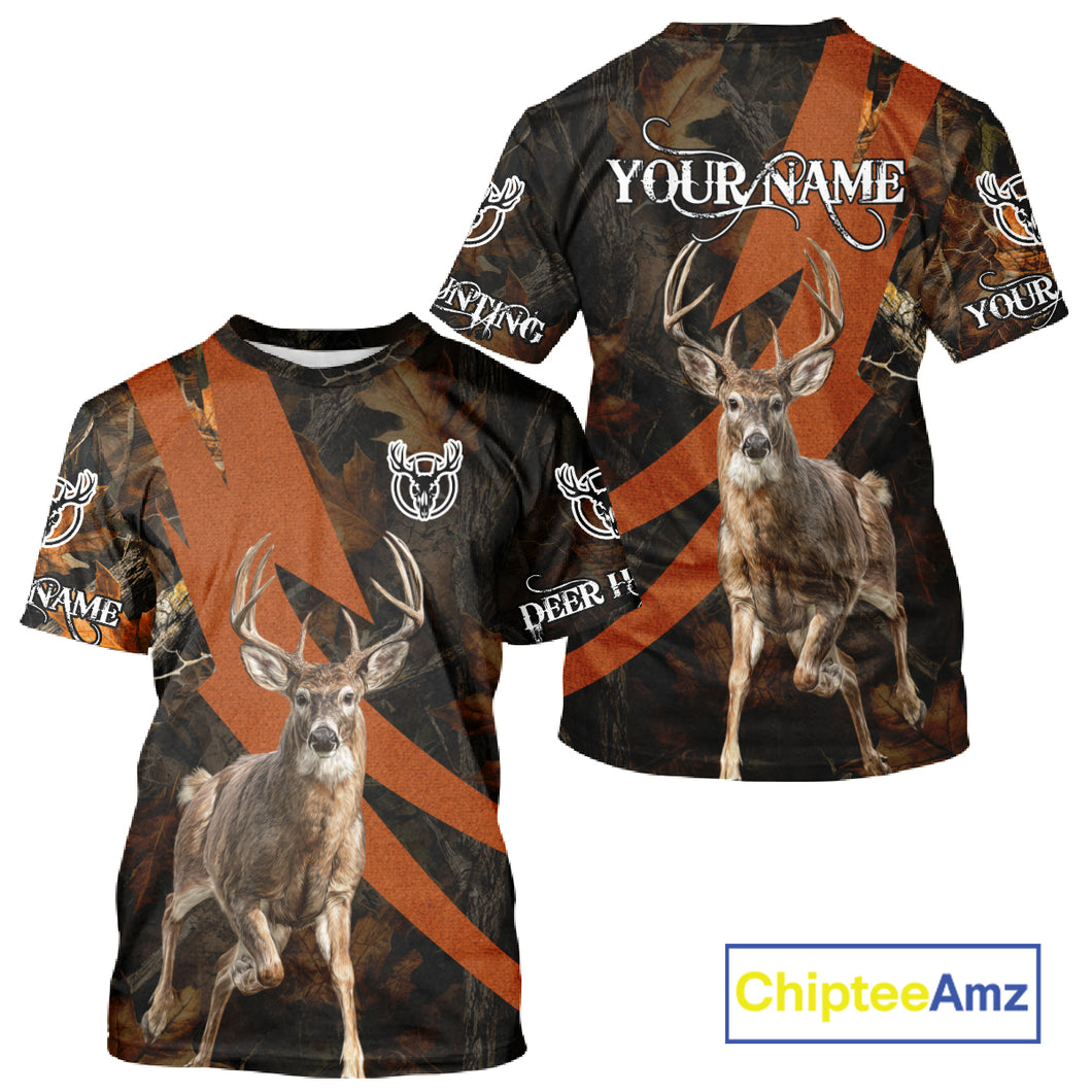 Best Custom Camouflage Whitetail Deer Hunting Shirt All-Over Print 3D For Deer Hunters NBT255