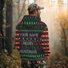 Load image into Gallery viewer, Deer Hunting Funny Ugly Christmas Sweatshirt Full Print Shirts Christmas Pattern, Christmas Gift NBT301