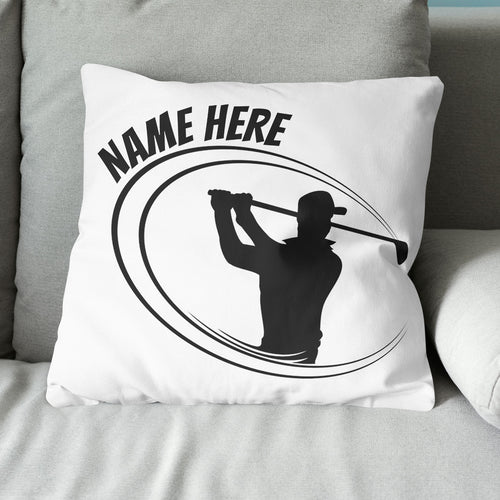 Black And White Custom Golf Pillow Personalized Golf Gifts For Golfer LDT1219