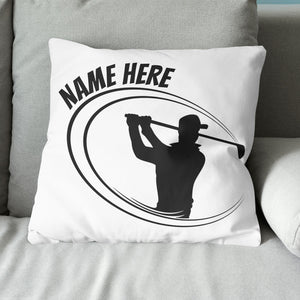 Black And White Custom Golf Pillow Personalized Golf Gifts For Golfer LDT1219