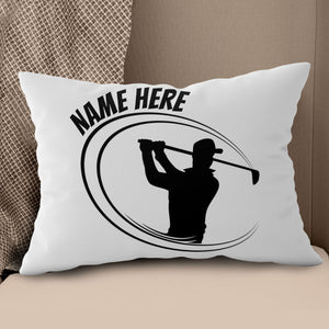 Black And White Custom Golf Pillow Personalized Golf Gifts For Golfer LDT1219