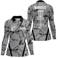 Load image into Gallery viewer, Camo Pattern Womens Golf Polo Shirts, Custom Camo Golf Shirt Disc Golf Shirts For Women, Golf Gifts LDT0053