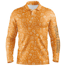 Load image into Gallery viewer, Thanksgiving Seamless Mens Golf Polo Shirt Orange Customized Golf Tops For Men Cool Golf Gifts LDT0844
