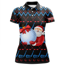 Load image into Gallery viewer, Santa Claus Golf Clubs Ugly Christmas Golf Polo Shirt Custom Golf Tops For Women Golfing Gift LDT0853