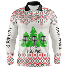 Load image into Gallery viewer, Merry Discmas All Over Print Mens Disc Golf Polos Custom Ugly Christmas Disc Golf Tops For Men LDT0855