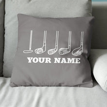 Load image into Gallery viewer, Grey Golf Clubs Customized Golf Pillow Cool Golf Gifts For Golf Lovers LDT1084