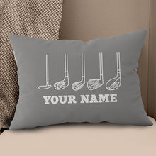 Load image into Gallery viewer, Grey Golf Clubs Customized Golf Pillow Cool Golf Gifts For Golf Lovers LDT1084