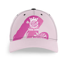 Load image into Gallery viewer, Personalized Pink Darts Cap Custom Pink Cool Baseball Darts Hat For Women Cute Darts Gifts LDT1302