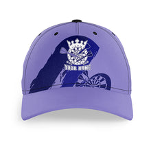 Load image into Gallery viewer, Personalized Navy Purple Baseball Darts Hat Custom Cool Dart Caps For Dart Player Darts Gifts LDT1303