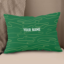 Load image into Gallery viewer, Green Golf Course Custom Throw Pillow Personalized Golf Gifts For Golfer LDT1148