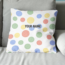 Load image into Gallery viewer, Colorful Golf Ball Custom Throw Pillow Personalized Cool Golf Gifts LDT1149