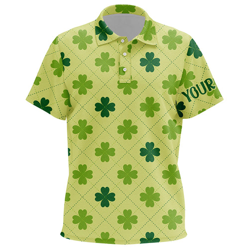 Kids Golf Polo Shirts Vintage Green Clover St Patrick Day Golf Shirts For Kid Best Golf Gifts LDT0986
