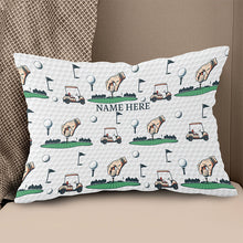 Load image into Gallery viewer, Golf Elements Custom Throw Pillow Personalized Golf Gifts For Golfer LDT1199