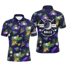 Load image into Gallery viewer, It Takes A Lot Of Balls To Golf The Way I Do Custom Tropical Golf Shirts For Men, Golfing Gifts LDT0240