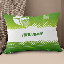 Load image into Gallery viewer, Golf Game Green Background Custom Golf Pillow Personalized Golf Gifts LDT1093
