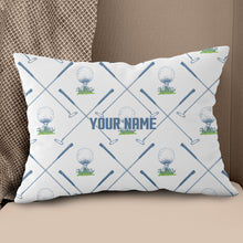 Load image into Gallery viewer, Golf Putter And Ball Custom Golf Throw Pillow Personalized Golfing Gifts LDT1094
