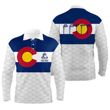 Load image into Gallery viewer, Colorado Flag Mens Golf Polo Shirt Custom Patriotic Golf Shirts For Men Golfing Gifts LDT0326