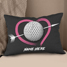 Load image into Gallery viewer, Custom Valentines Day Golf Gifts For Golfer Personalized Golf Pillow LDT1193