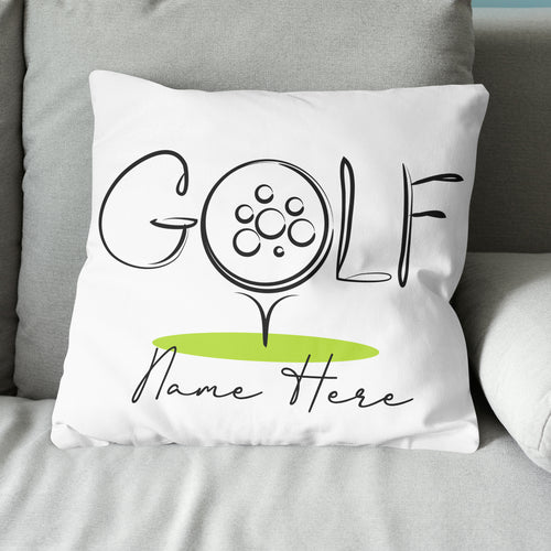 Golf Icon Custom Name Golf Pillow Personalized Cool Golfing Gifts LDT1208