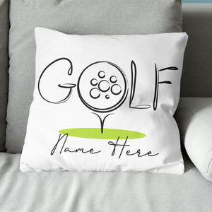 Golf Icon Custom Name Golf Pillow Personalized Cool Golfing Gifts LDT1208