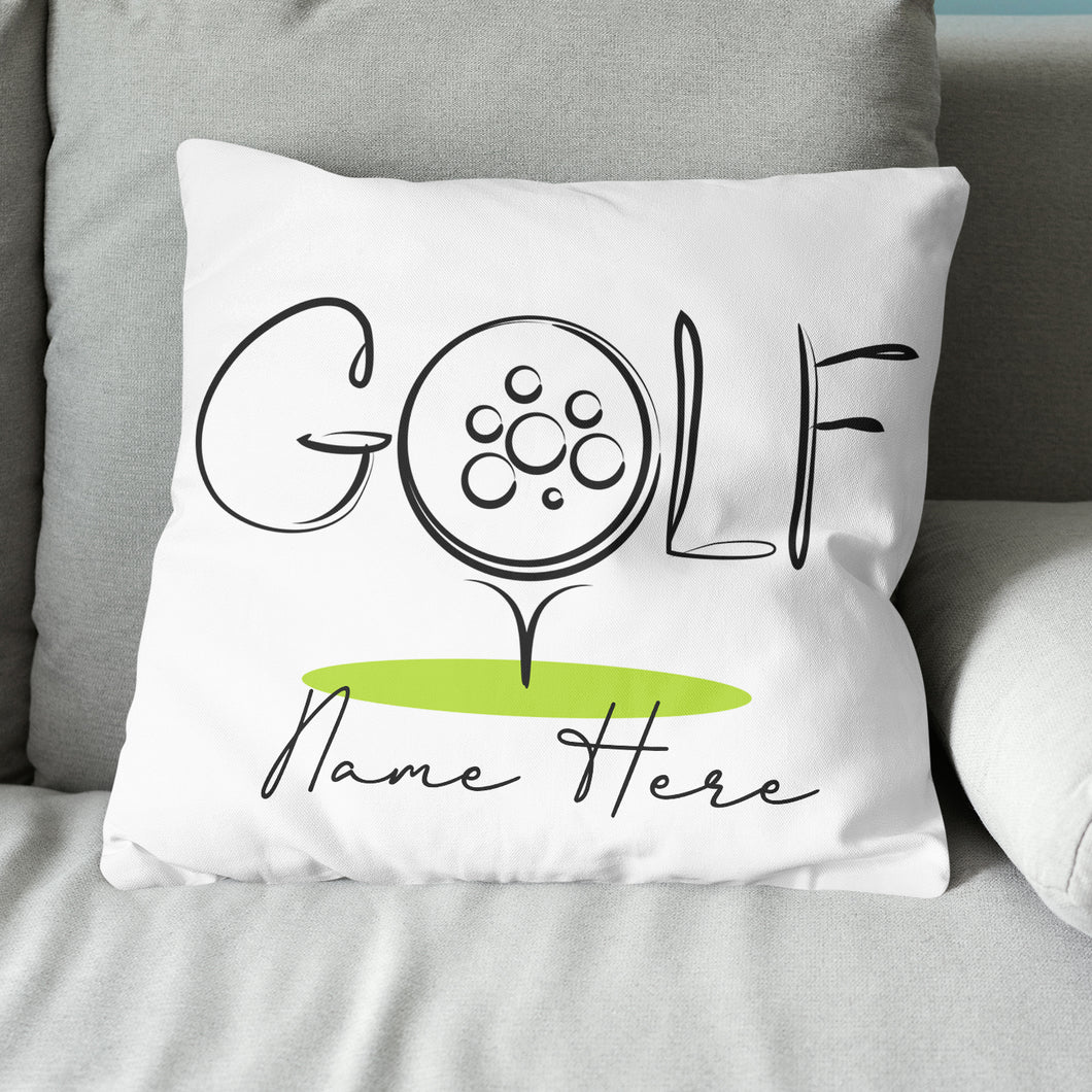 Golf Icon Custom Name Golf Pillow Personalized Cool Golfing Gifts LDT1208