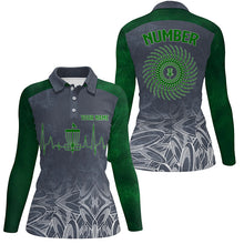 Load image into Gallery viewer, Heartbeat Womens Golf Polo Shirts, Custom Golf Shirts Disc Golf Shirts For Women, Disc Golf Gifts LDT0052
