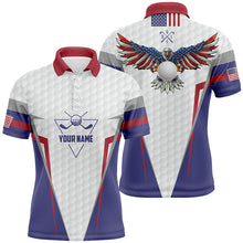 Load image into Gallery viewer, American Flag Golf Polo Shirt Custom Us Eagle Golf Shirts For Men Patriotic Golf Gifts LDT0254