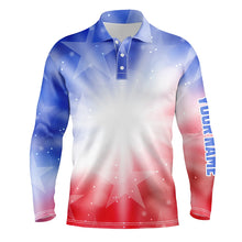 Load image into Gallery viewer, Gradient American Flag Golf Men Polo Shirts Patriotic Usa Golf Shirts For Men Cool Golf Gifts LDT0637