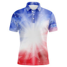 Load image into Gallery viewer, Gradient American Flag Golf Men Polo Shirts Patriotic Usa Golf Shirts For Men Cool Golf Gifts LDT0637
