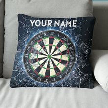 Load image into Gallery viewer, Water Thunder Dartboard Custom Name Throw Pillow Personalized Darts Gift LDT1120